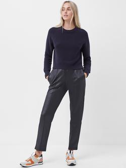 French Connection Lilly Mozart Crew Neck Jumper, Utility Blue