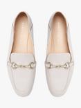 Mint Velvet Camille Leather Snaffle Trim Loafers, Neutral