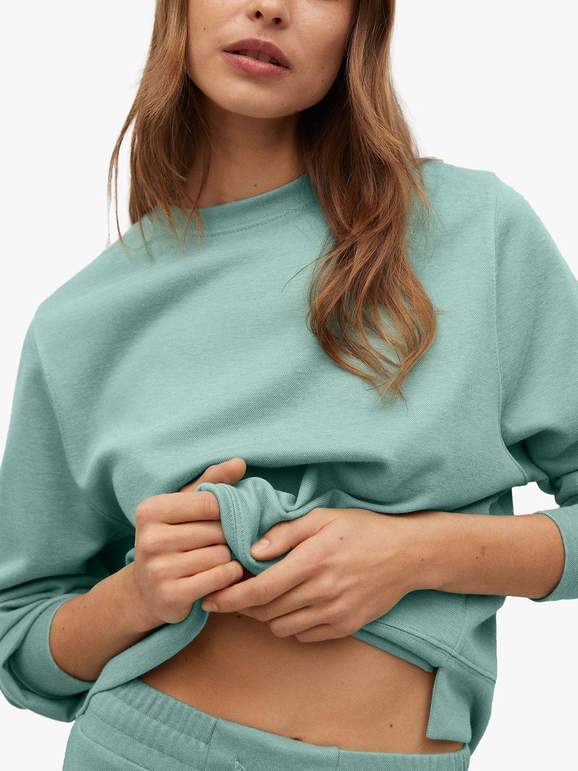 Mango Basic Sweatshirt, Green