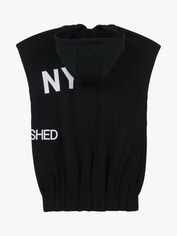 DKNY Kids' Hooded Fleece Dress - view 2, Black