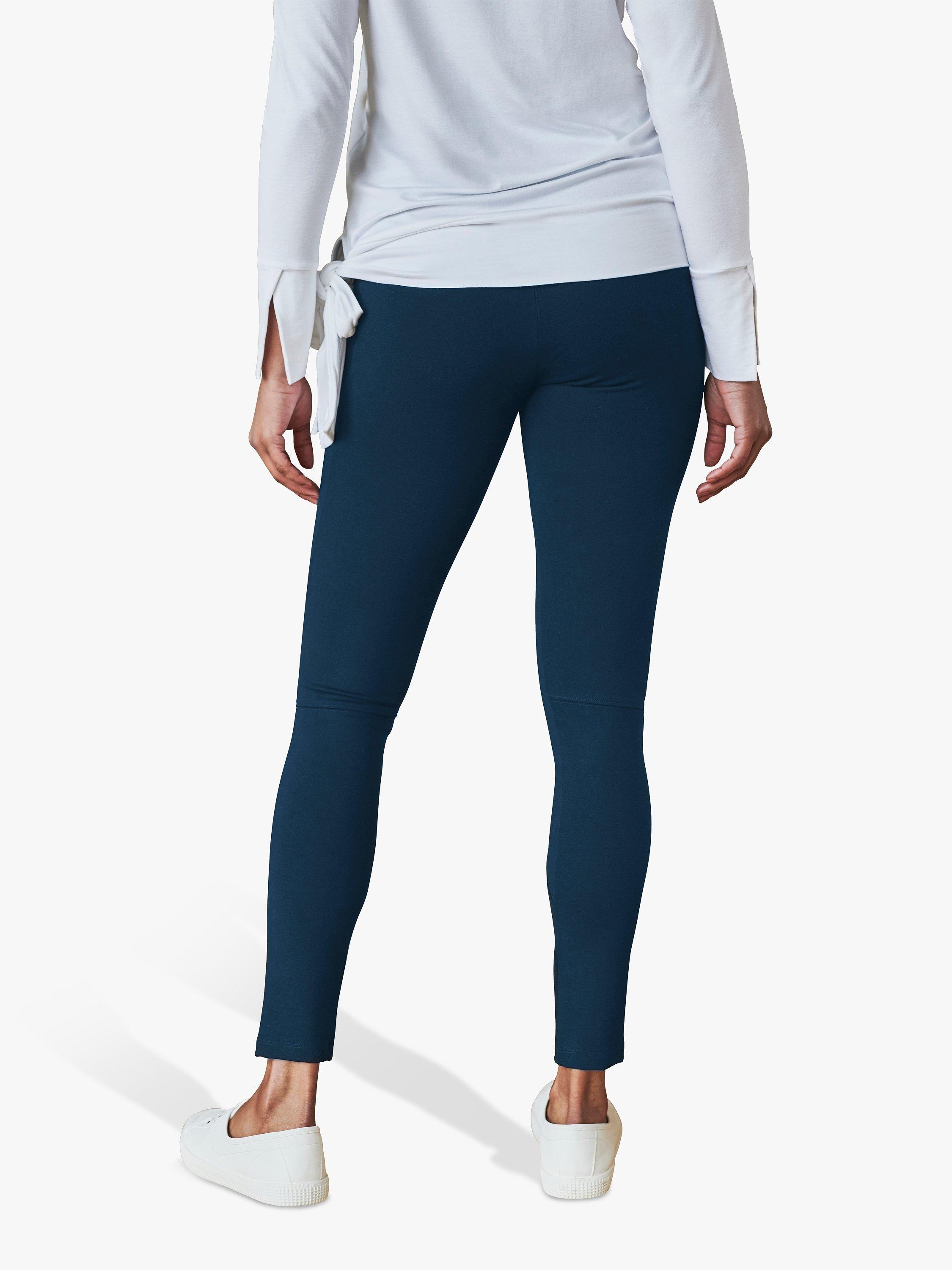 Product image 2 of 2, which shows Pure Collection Jersey Leggings, Navy, 8