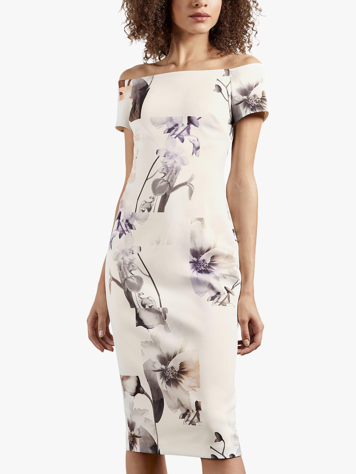 Ted Baker Saidie Off Shoulder Dress, White