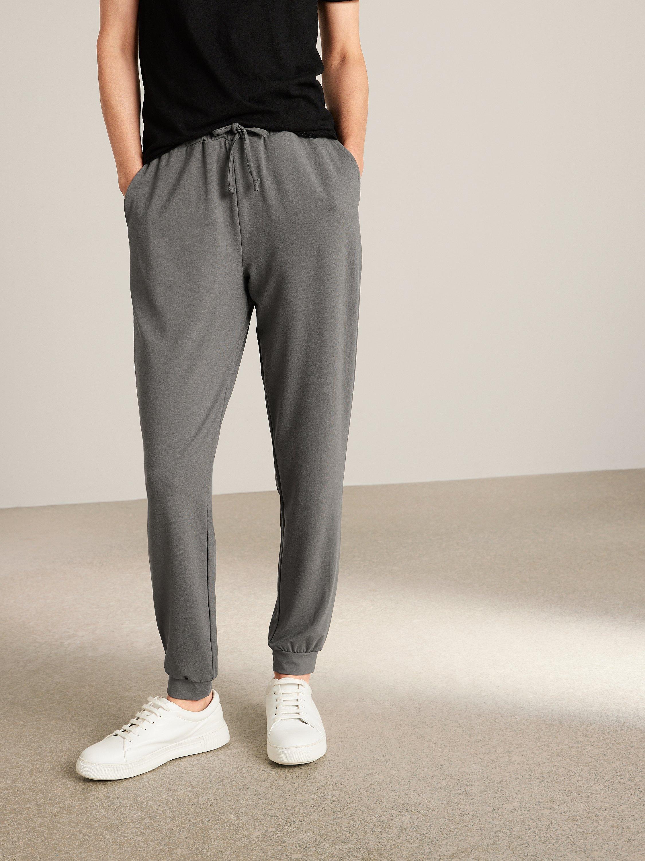 John Lewis Jersey Joggers, Grey