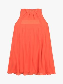 BOSS Kids' Sleeveless Crepe Dress, Peach, Peach