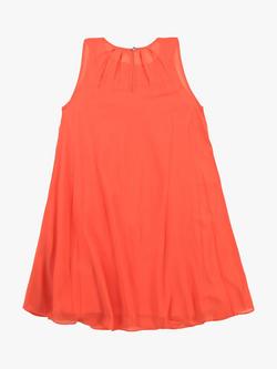 BOSS Kids' Sleeveless Crepe Dress, Peach - view 2, Peach