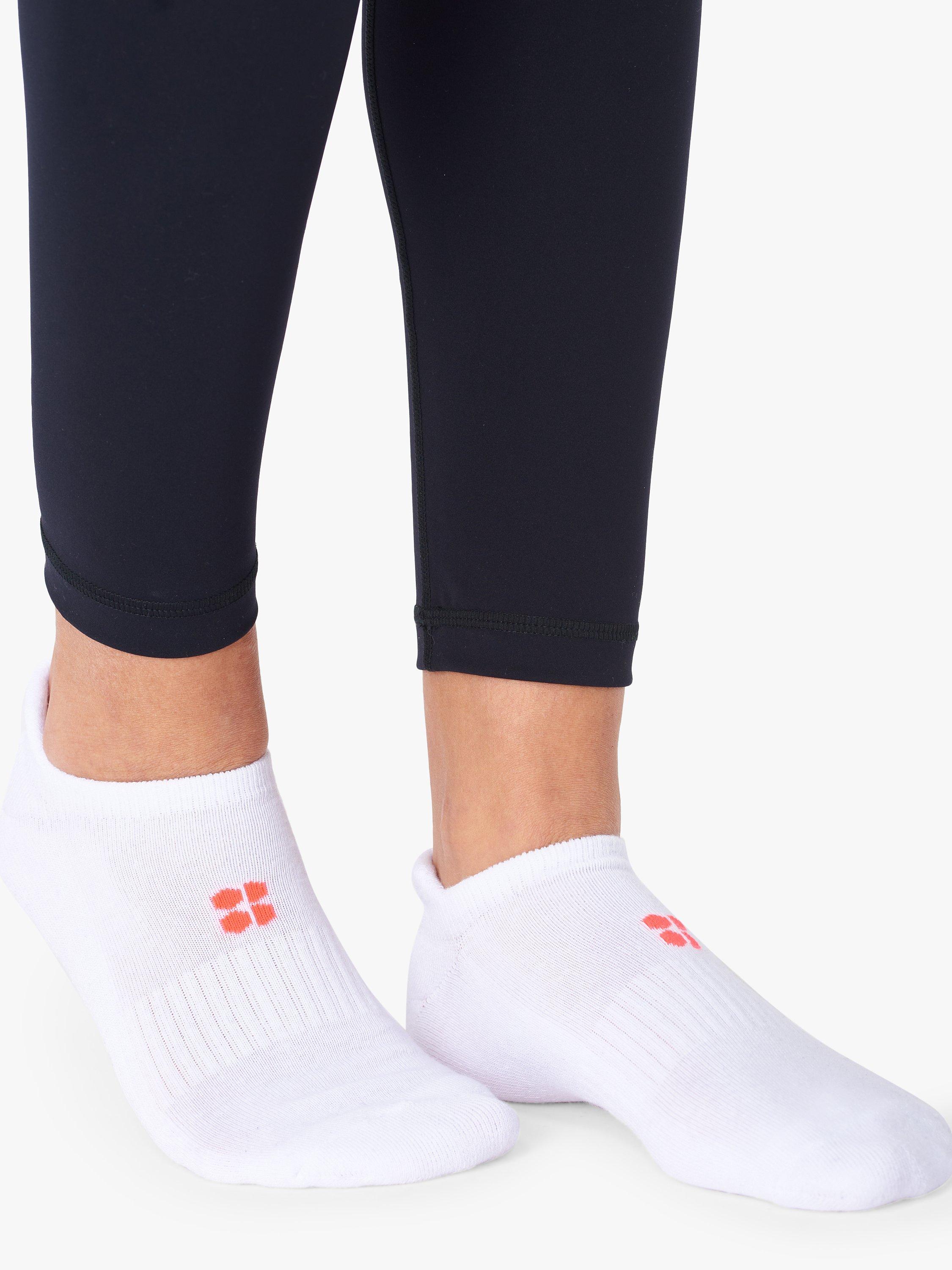 Sweaty Betty Workout Trainer Socks, Pack of 3, Ultra Black Camo Print