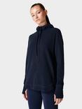 Sweaty Betty Escape Italian Luxe Fleece Hoodie, Navy