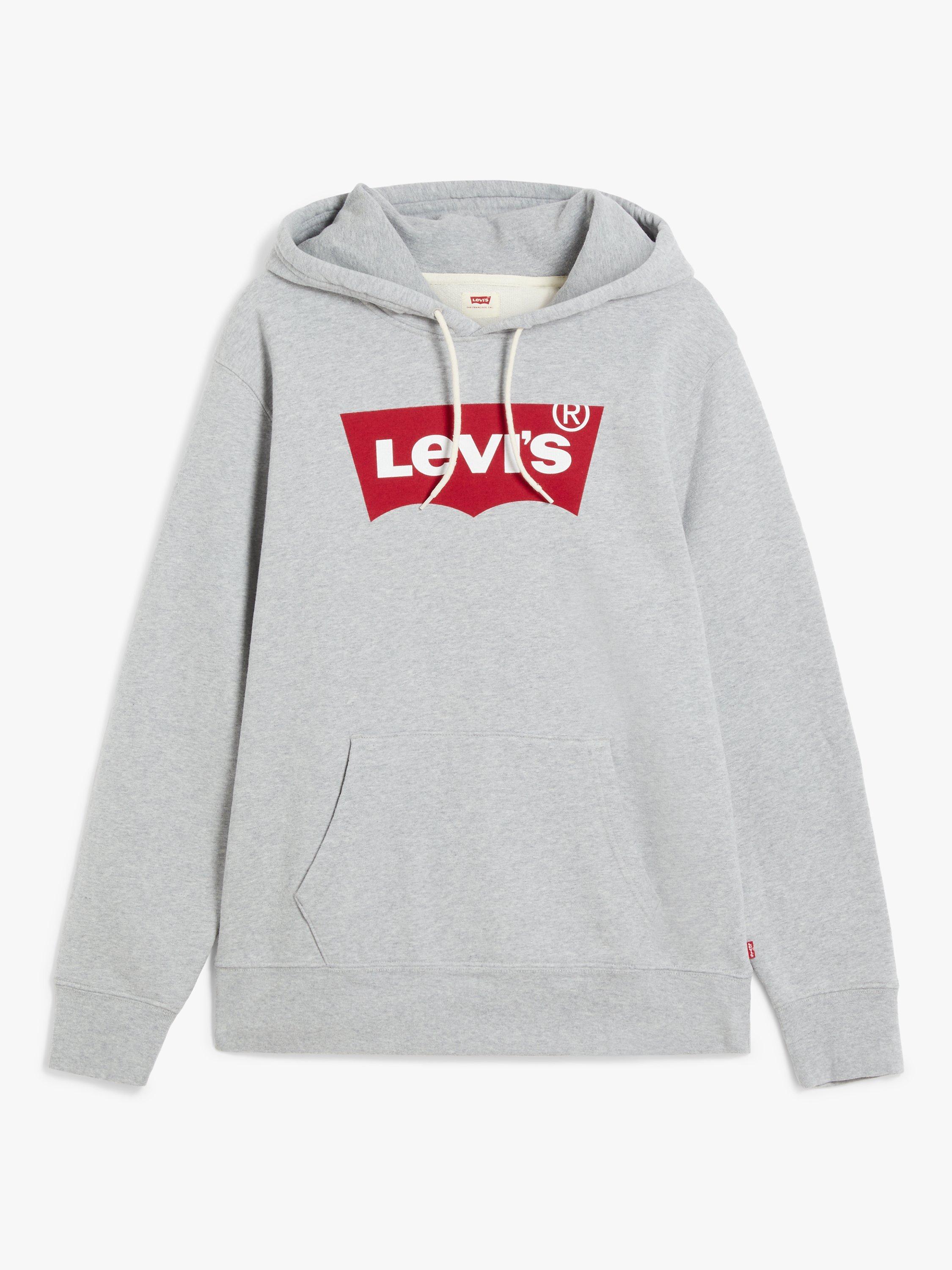 Levi's Graphic Logo Hoodie, Heather Grey