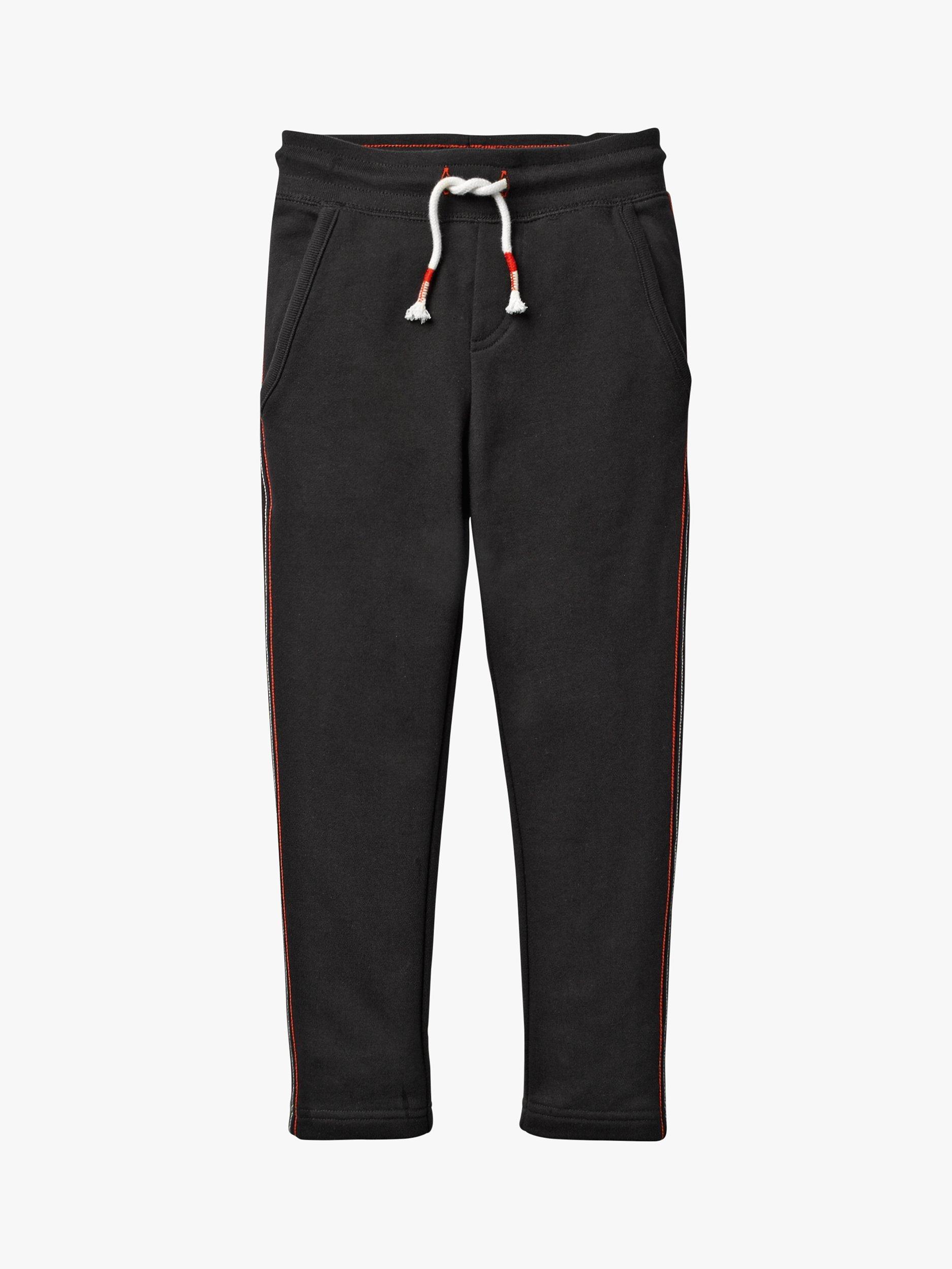 Mini Boden Boys' Essential Contrast Stitch Joggers, Black