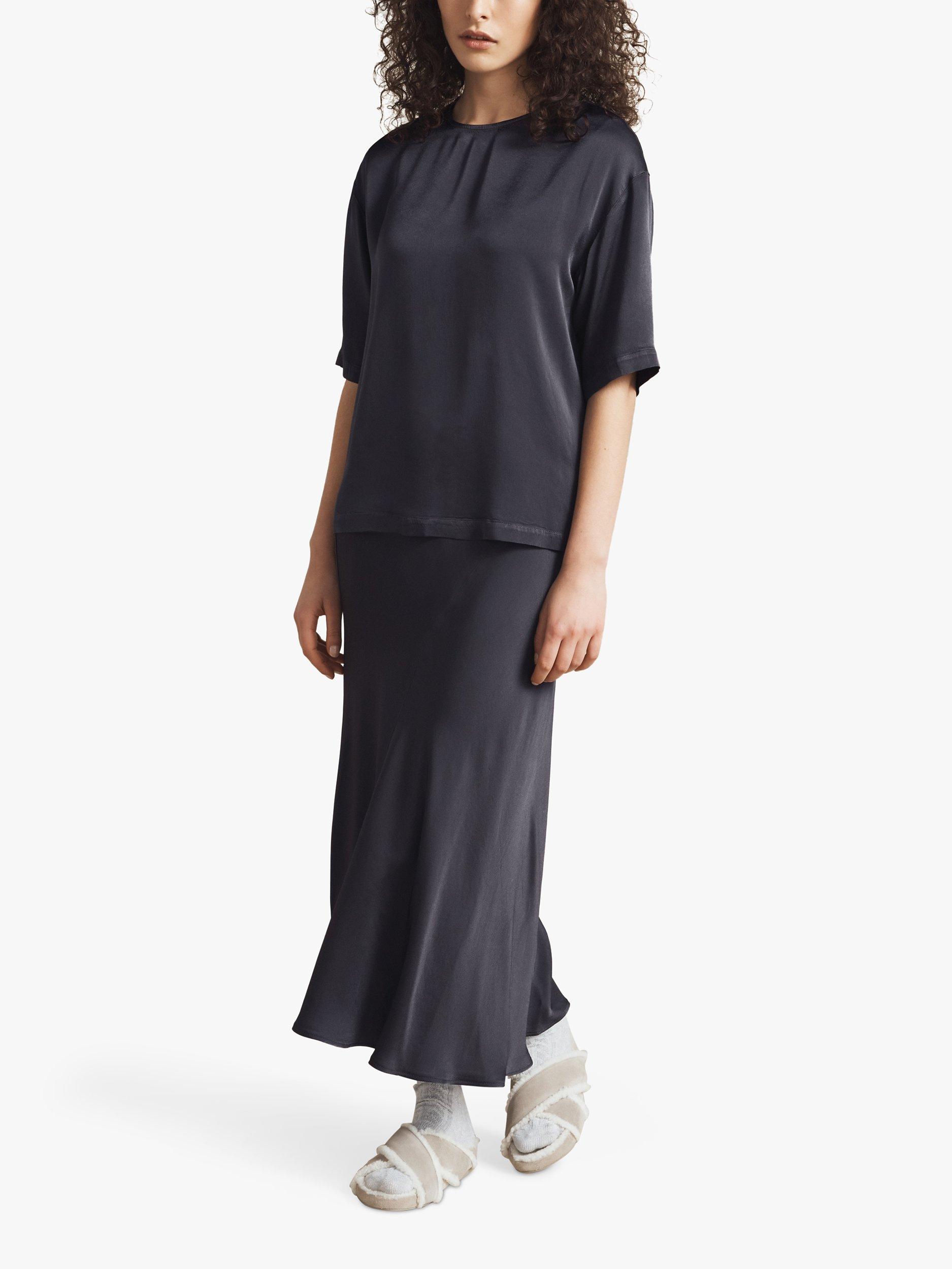 Ghost Caro Slip Skirt, Charcoal, L