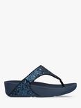 FitFlop Lulu Glitter Flip Flops, Navy