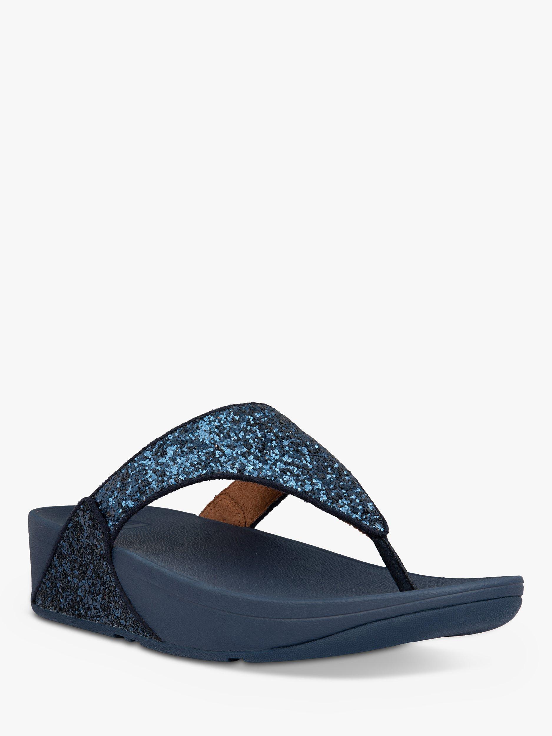 FitFlop Lulu Glitter Flip Flops Navy