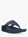 FitFlop Lulu Glitter Flip Flops, Navy