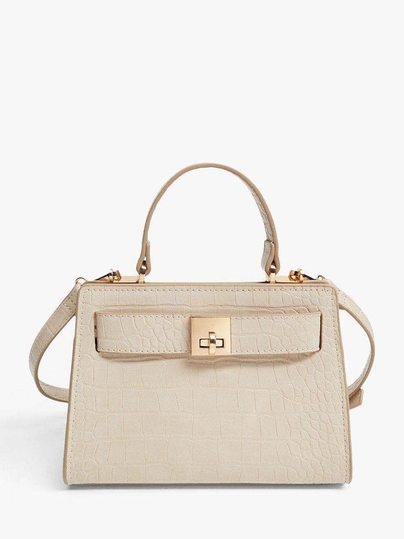 Mango Retro Croc Effect Mini Cross Body Bag