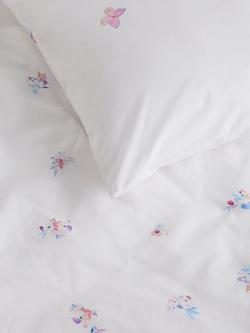 John Lewis Butterflies Reversible Pure Cotton Duvet Cover and Pillowcase Set, Multi - view 2, Multi