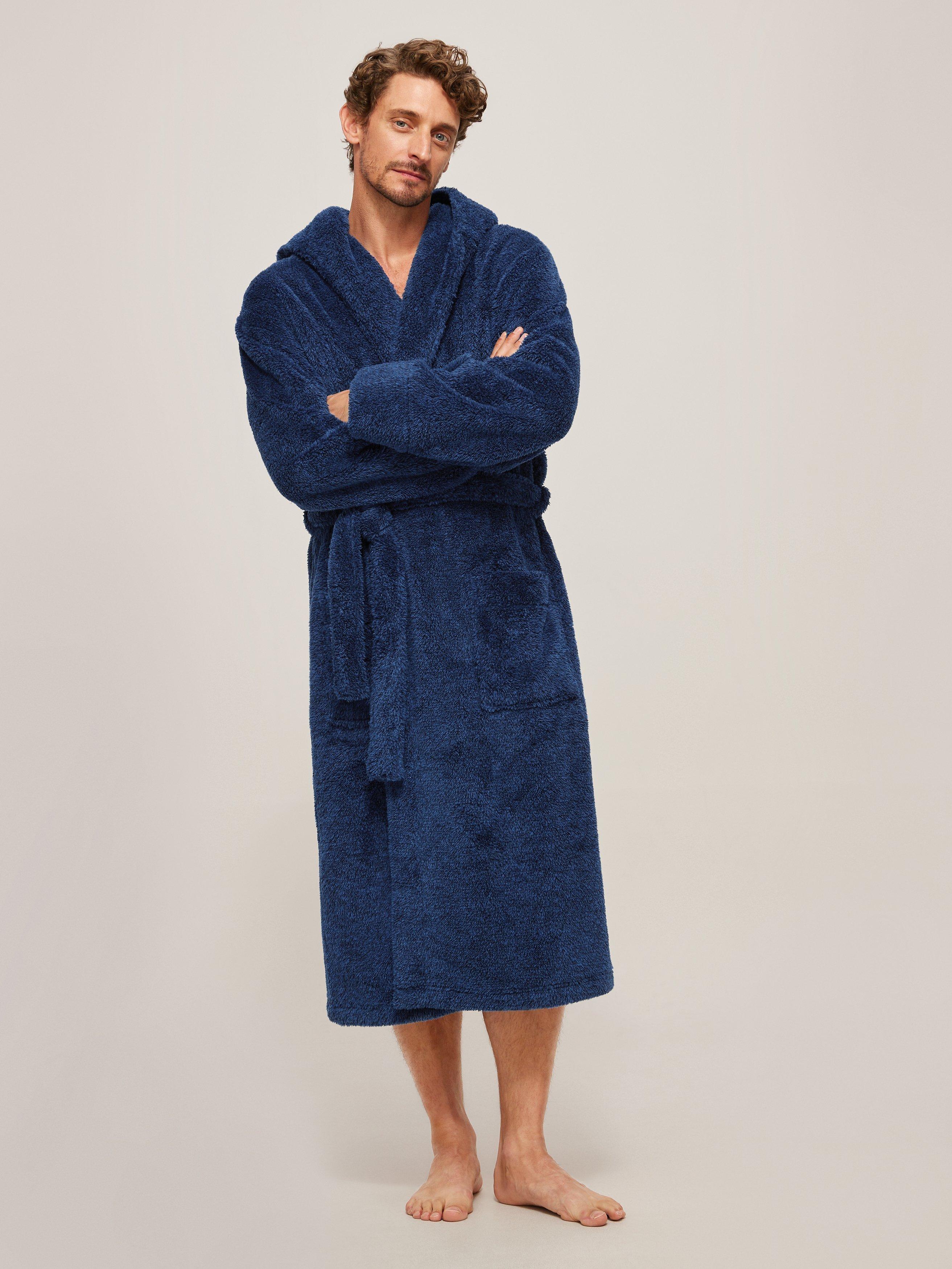 John Lewis High Pile Hooded Robe