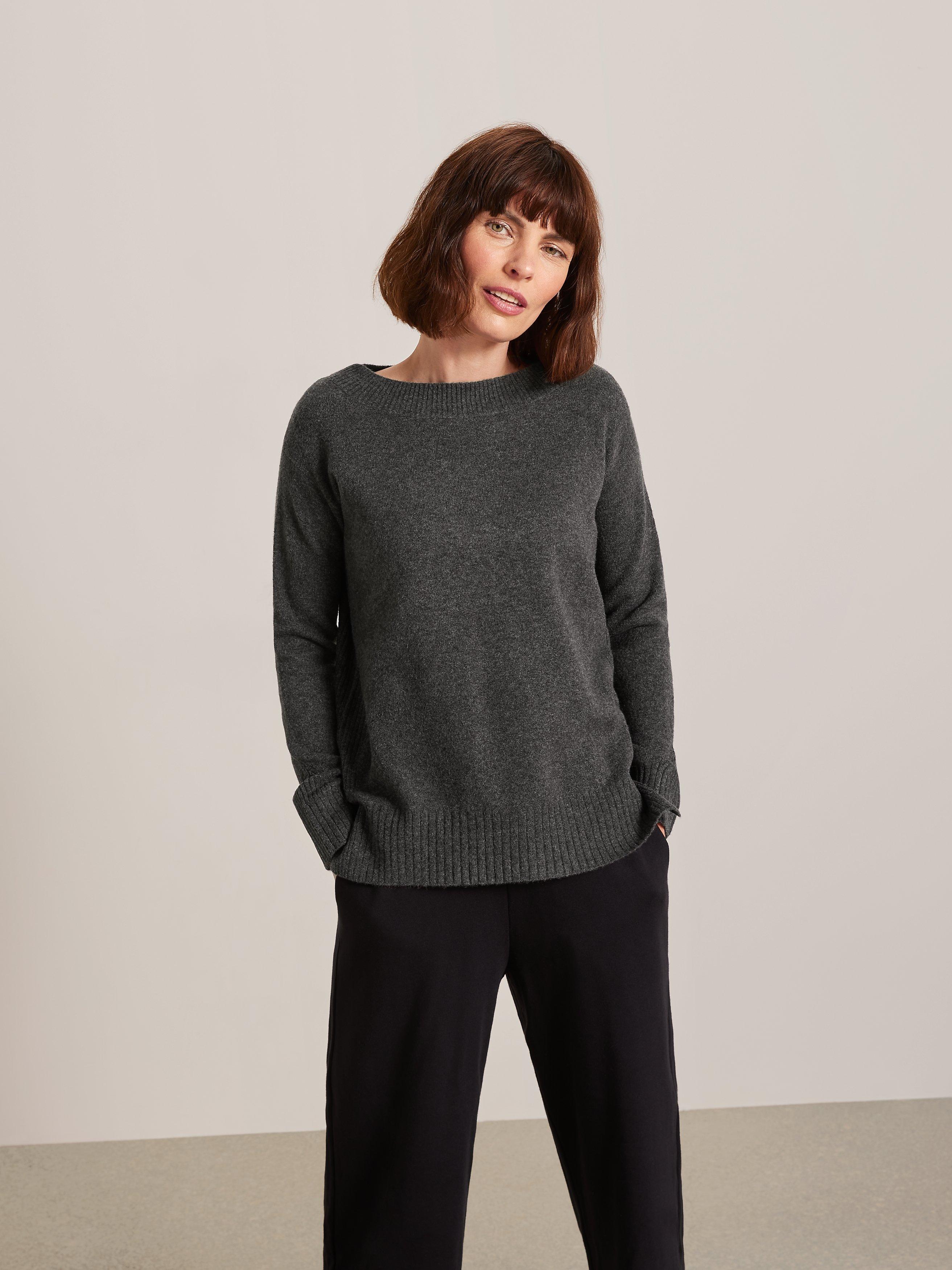 John Lewis Boat Neck Flat Rib Sweater