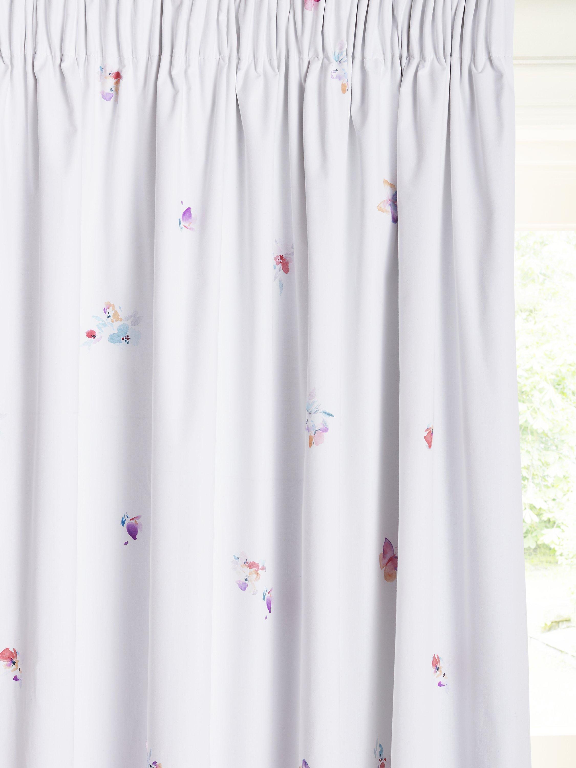 little home at John Lewis Butterflies Pencil Pleat Blackout Children's Curtains, Multi