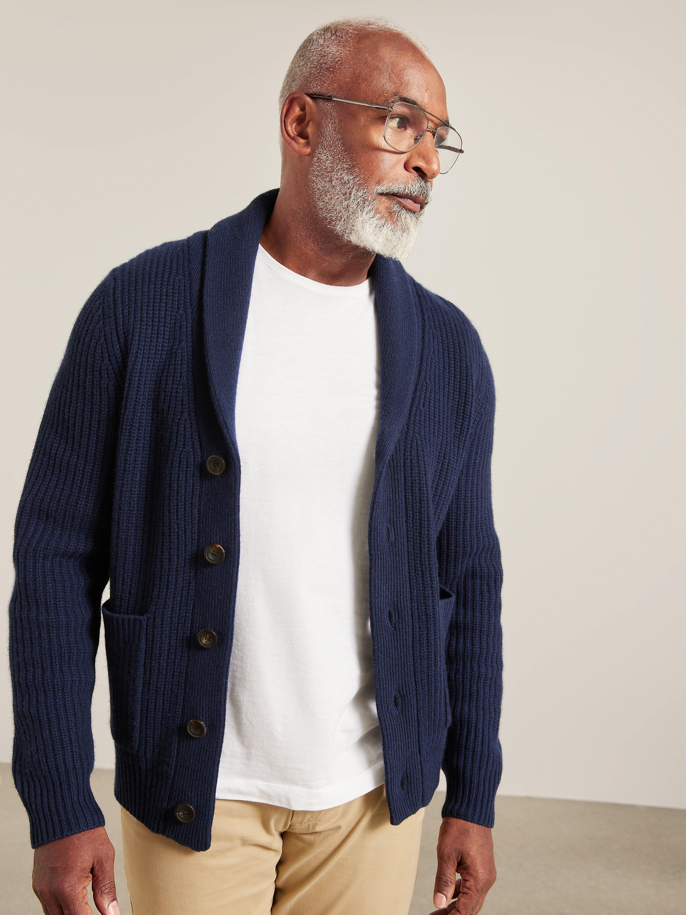 John Lewis Wool and Cashmere Blend Shawl Collar Cardigan