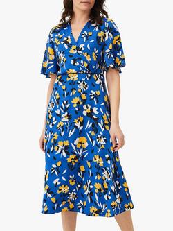 Phase Eight Jayla Floral Print Dress, Almond/Canary, Almond/Canary