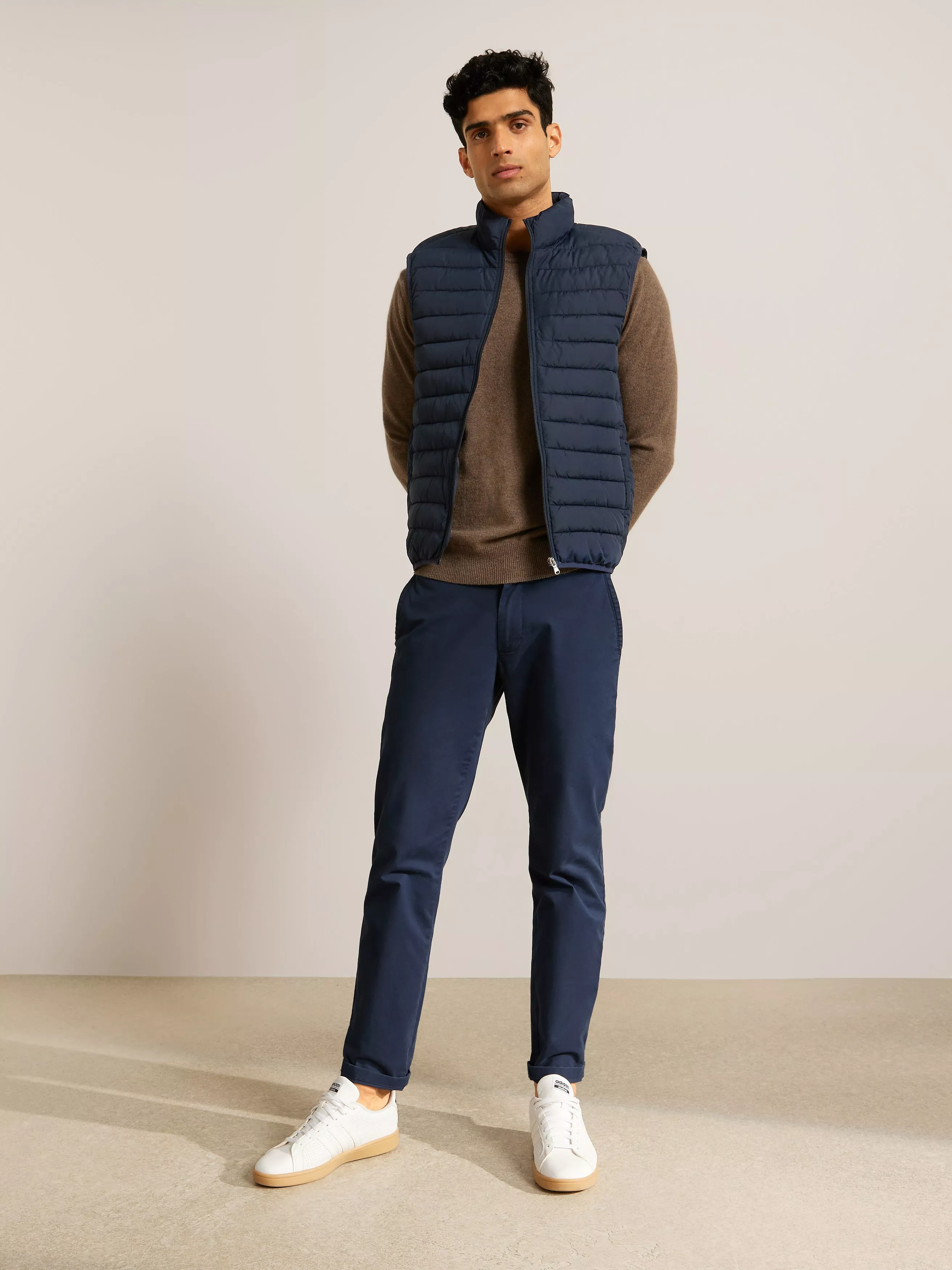 Mens navy gilet online