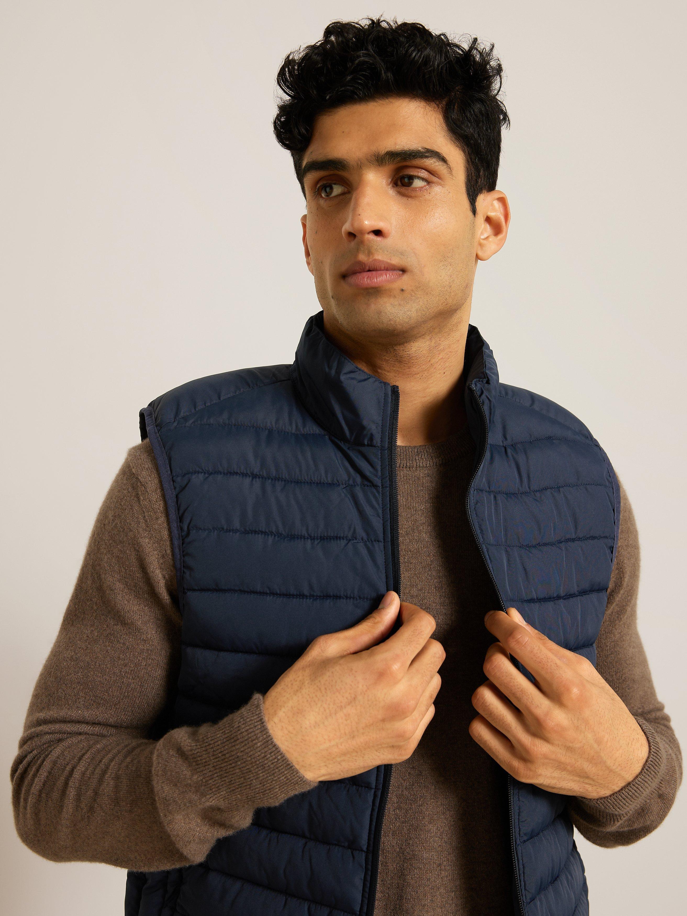 John Lewis Shower Resistant Recycled Puffer Gilet