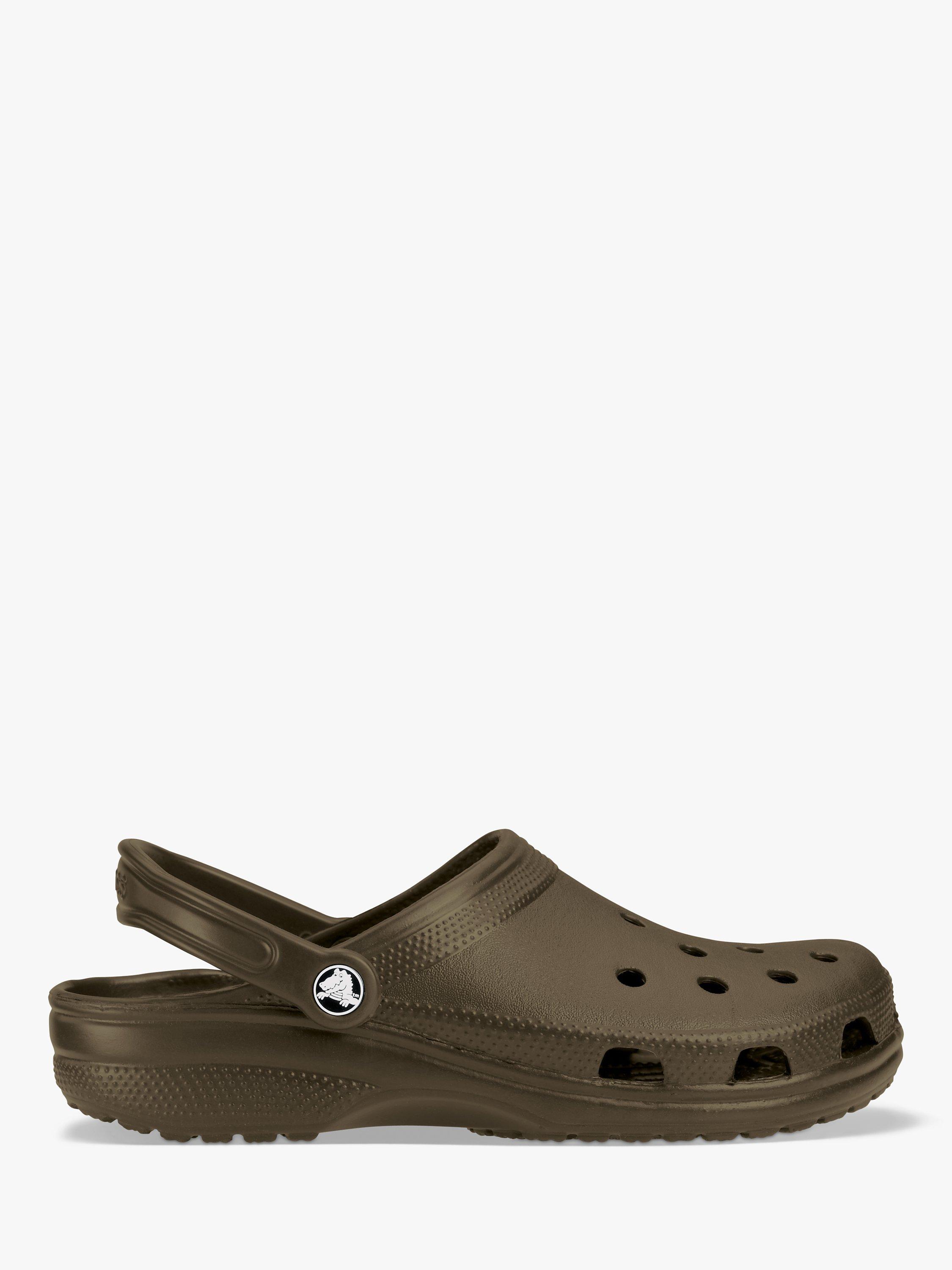 Product image 1 of 5, which shows Crocs Classic Clogs, Chocolate, 9