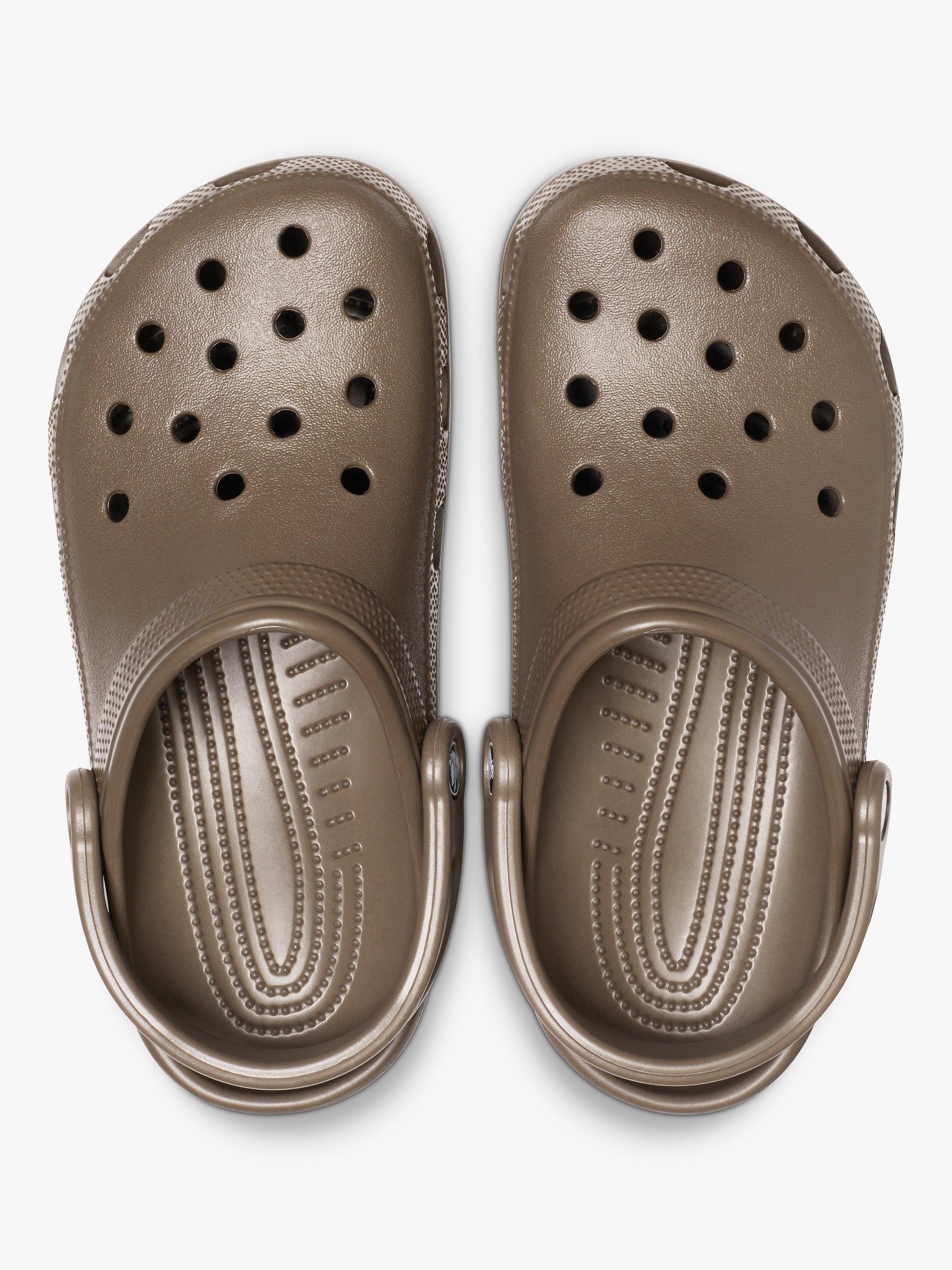 Product image 3 of 5, which shows Crocs Classic Clogs, Chocolate, 9