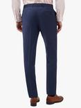 Ted Baker Wool Blend Slim Panama Suit Trousers, Blue