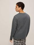 John Lewis Organic Cotton Lounge T-Shirt, Grey Charcoal