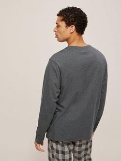 John Lewis Organic Cotton Lounge T-Shirt - view 2, Charcoal