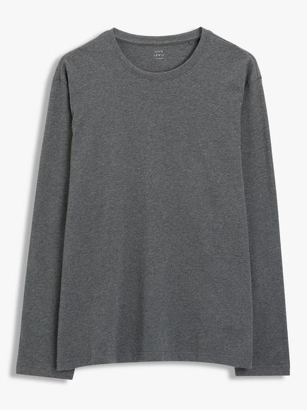 John Lewis Organic Cotton Lounge T-Shirt, Grey