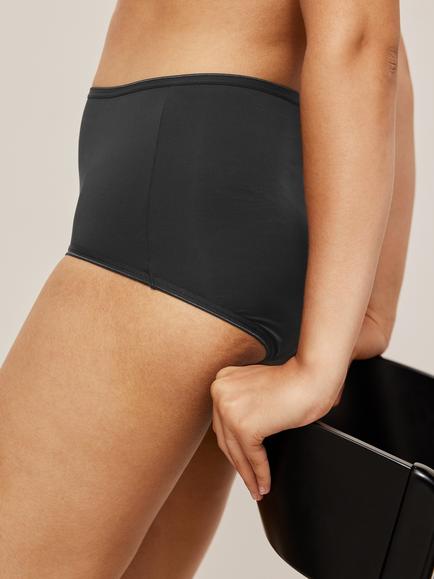 John Lewis Microfibre Full Briefs, Pack of 5, Black