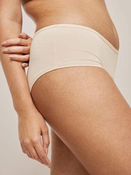 John Lewis Microfibre Short Knickers, Pack of 5, Natural