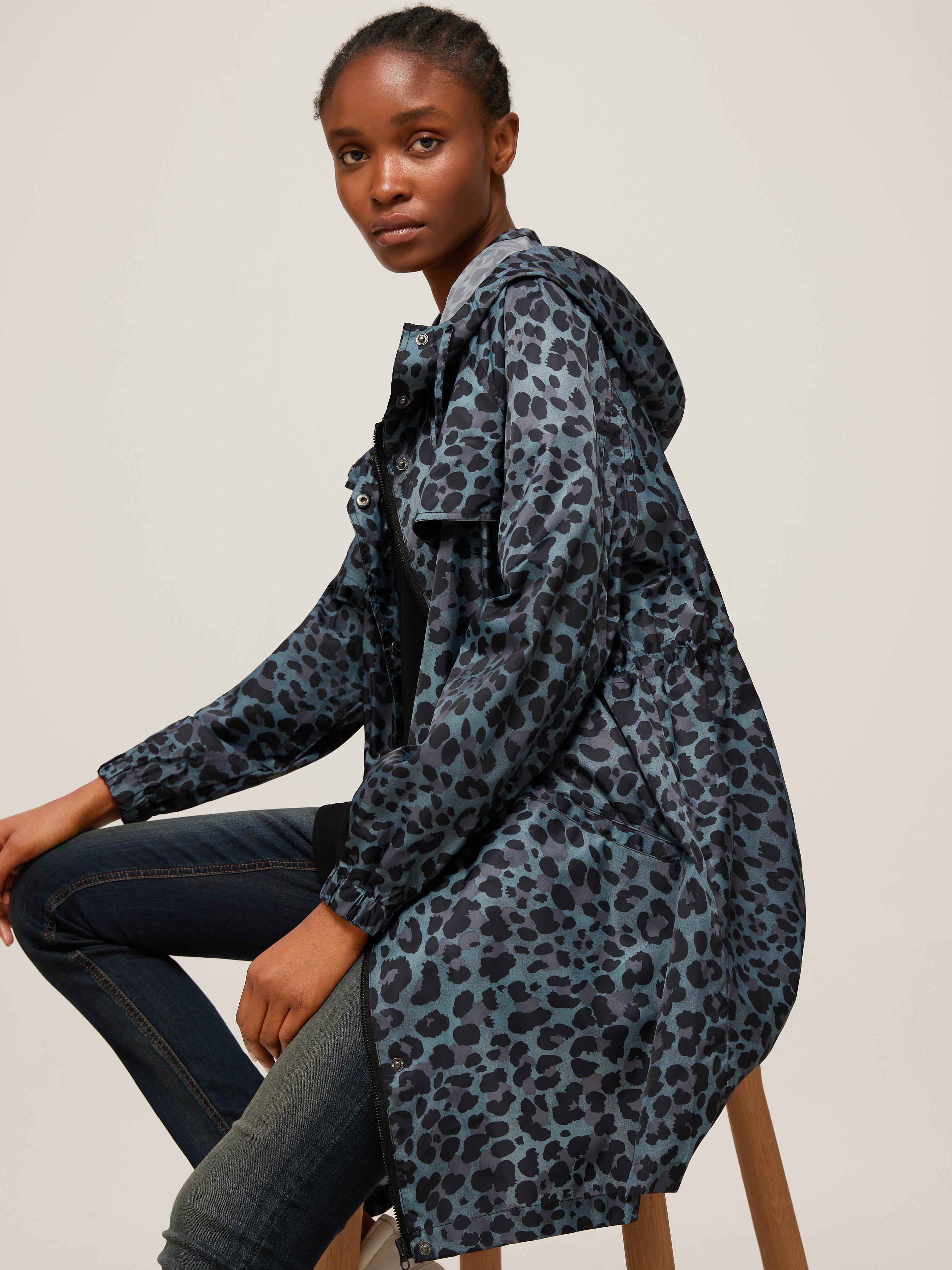 Leopard print rain mac on sale