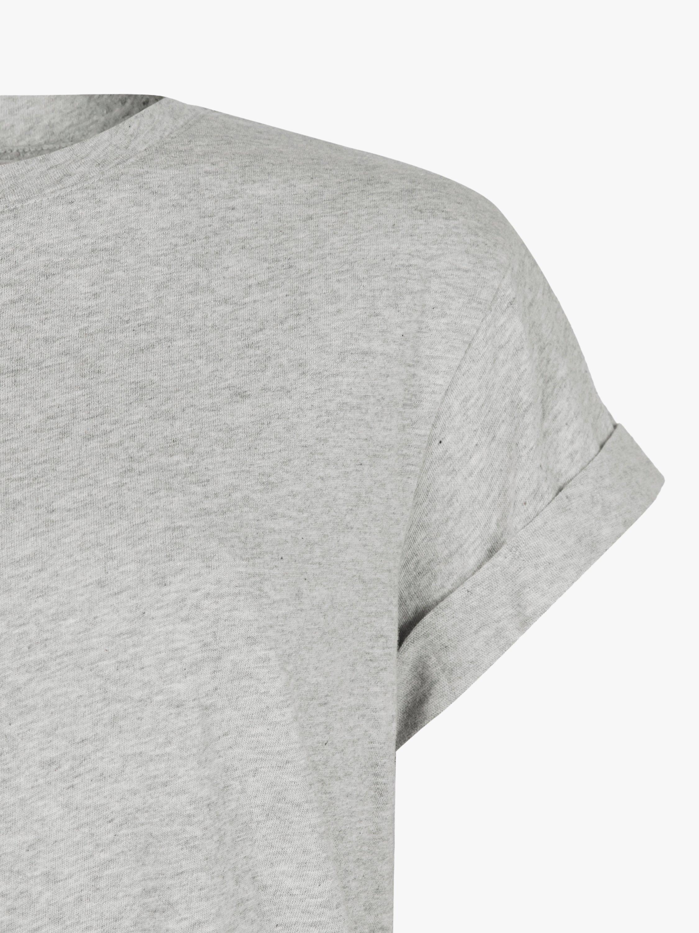 Product image 6 of 7, which shows AllSaints Anna Short Sleeve T-Shirt, Grey Marl, 6