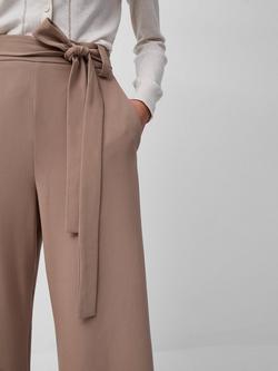 French Connection Whisper Belted Culottes - view 2, Mocha Mousse