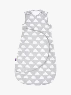 Snüz SnüzPouch Cloud Baby Sleeping Bag, 2.5 Tog, Grey/White, 0-6 months