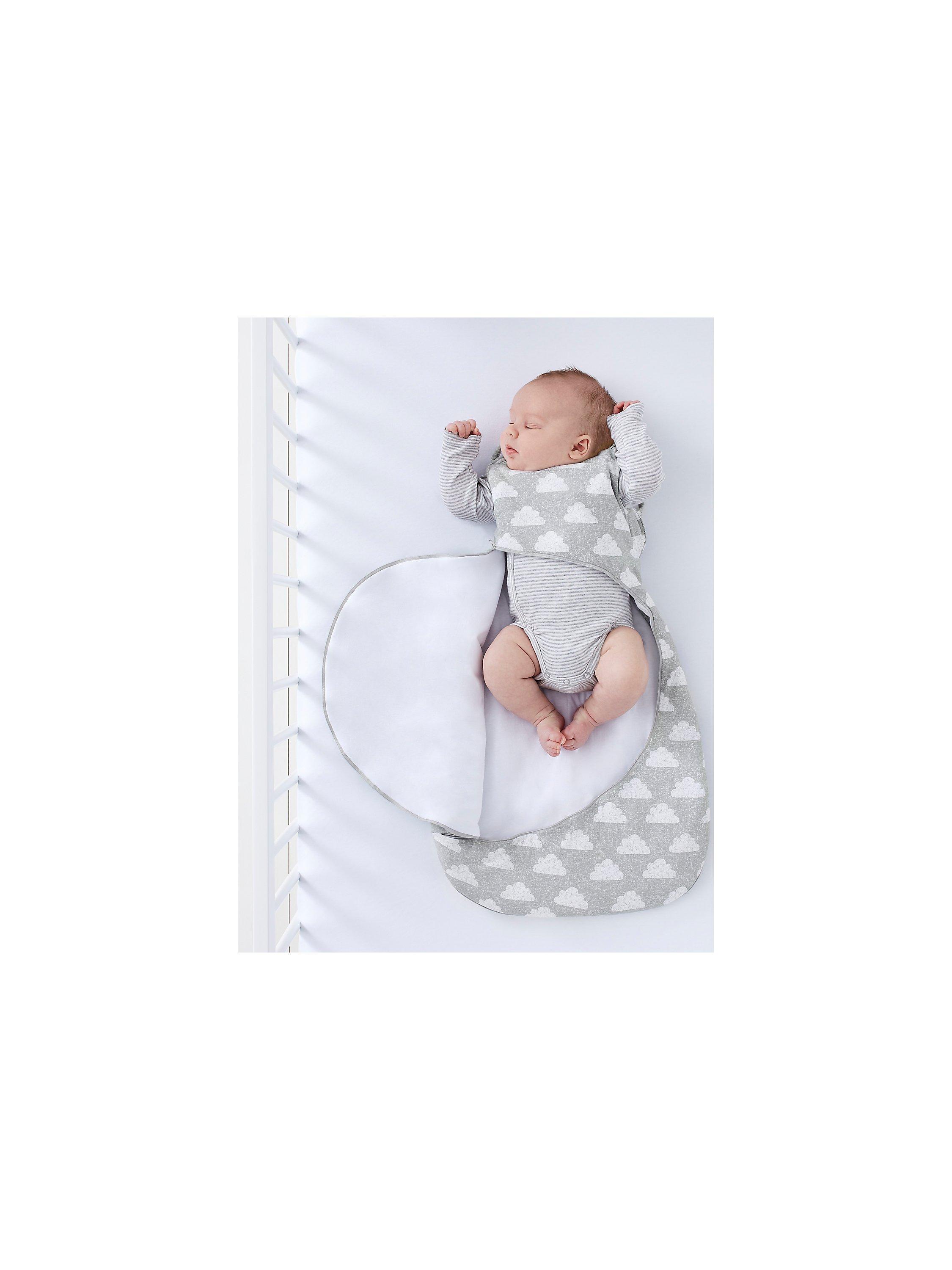 Snuz SnuzPouch Cloud Baby Sleeping Bag 2.5 Tog Grey White