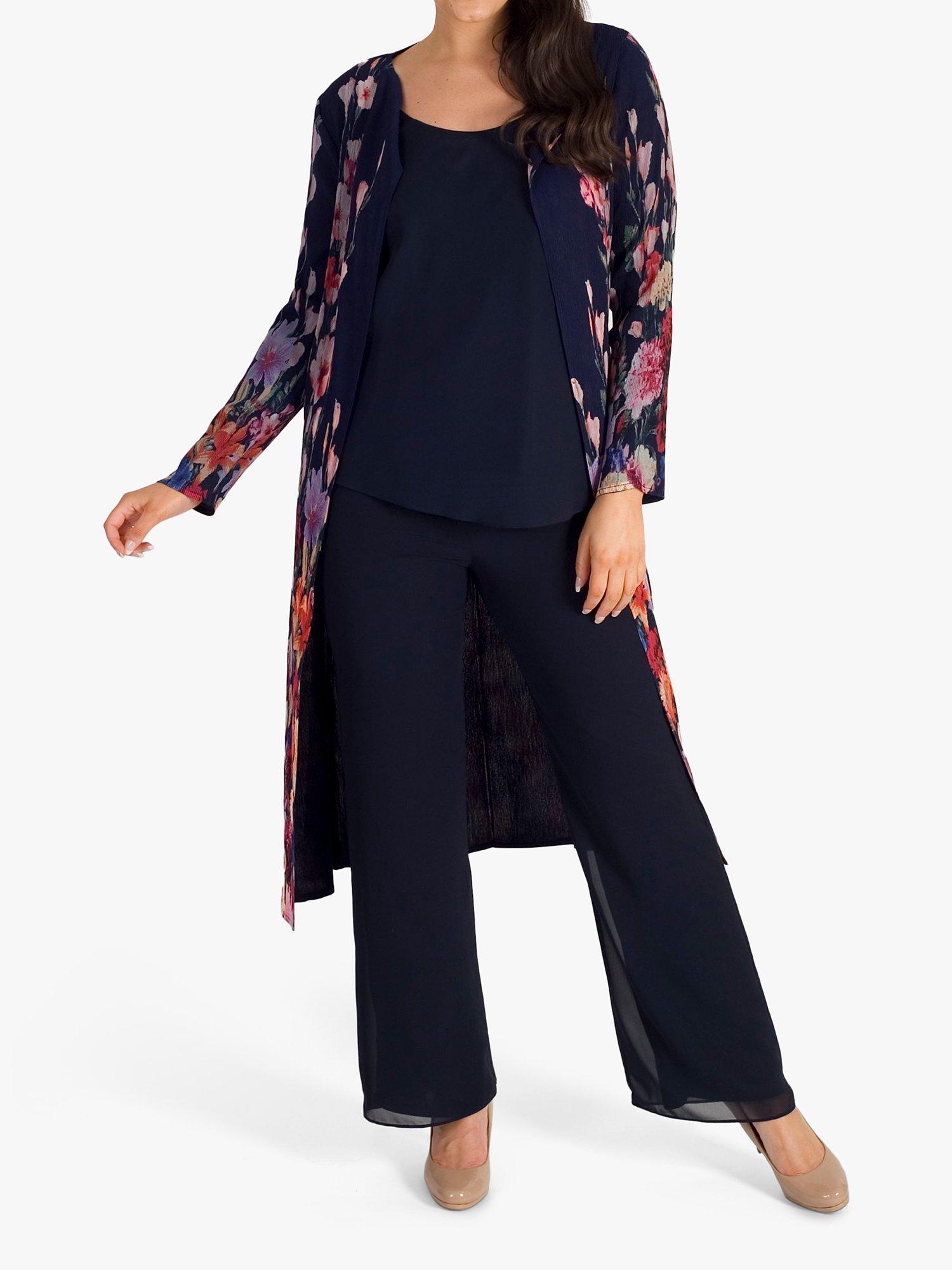 Product image 5 of 7, which shows Chesca Chiffon Camisole, Dark Navy, 12
