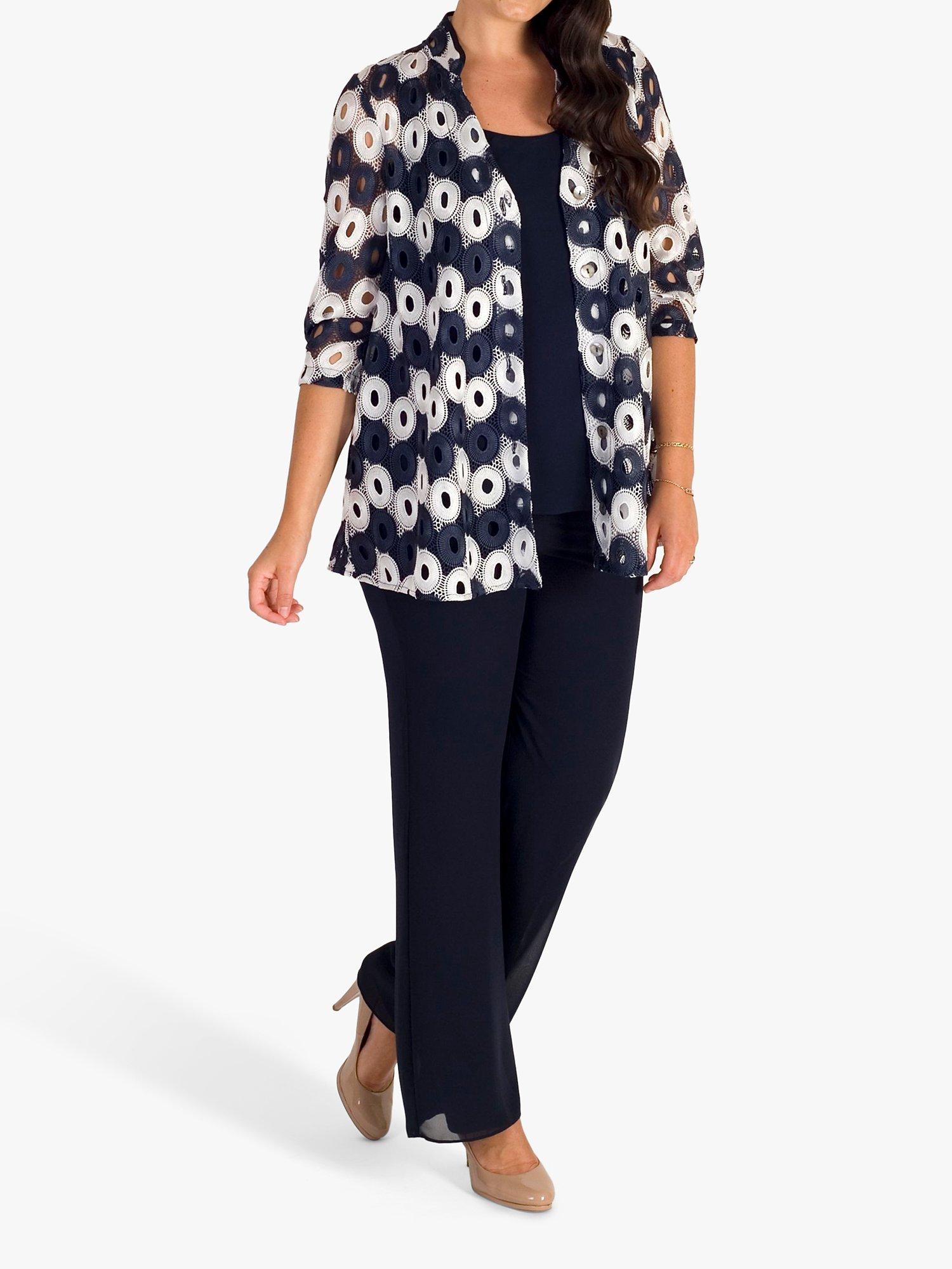 Product image 6 of 7, which shows Chesca Chiffon Camisole, Dark Navy, 12