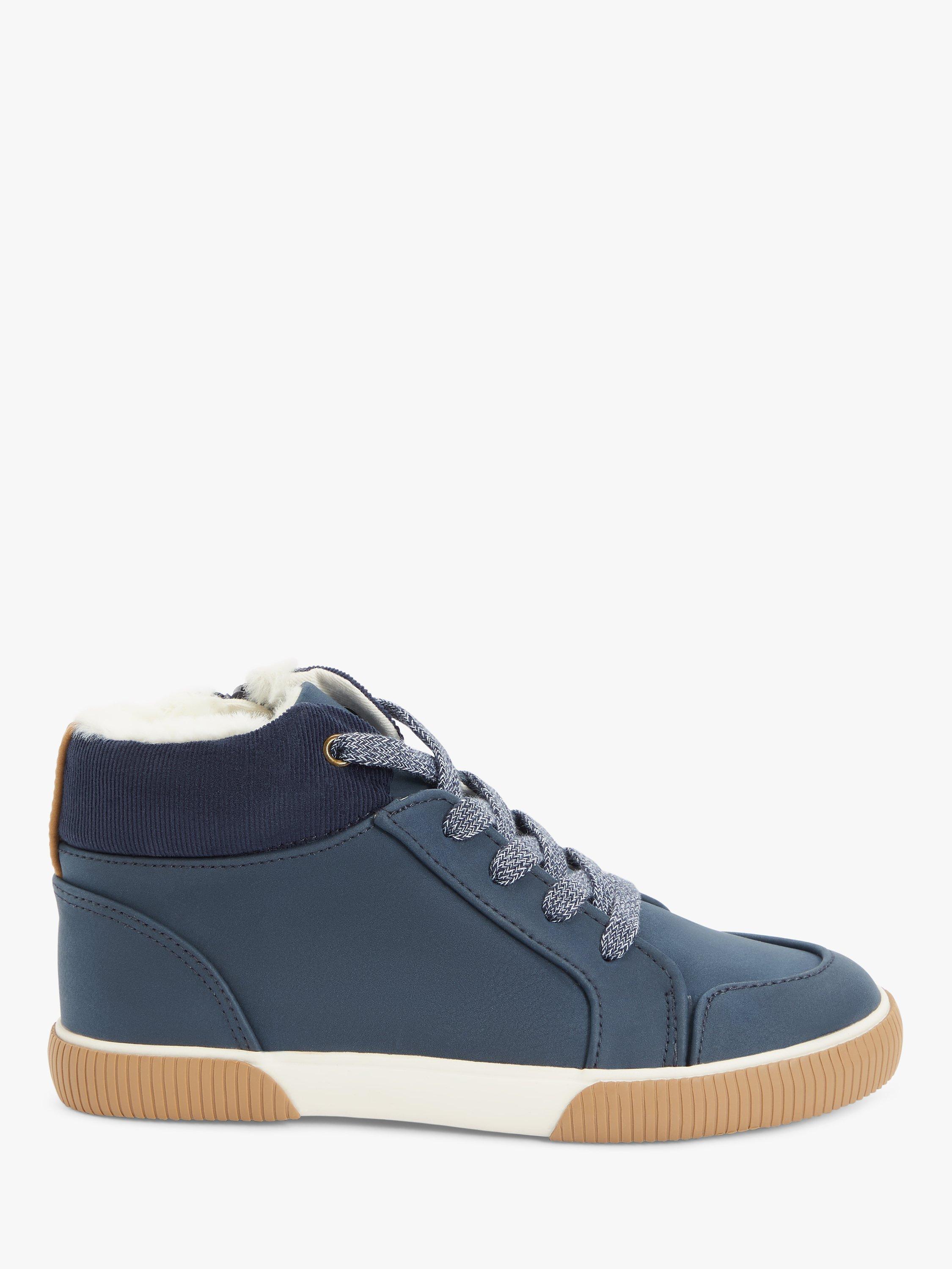 John Lewis Kids' Ted High Top Trainers, Navy
