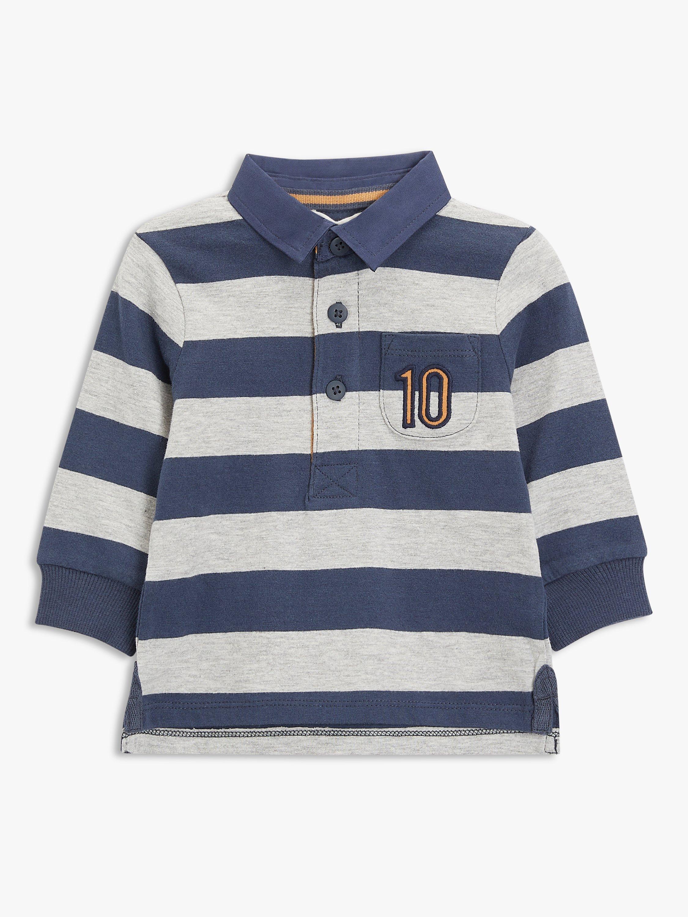 John Lewis Baby Rugby Stripe Top