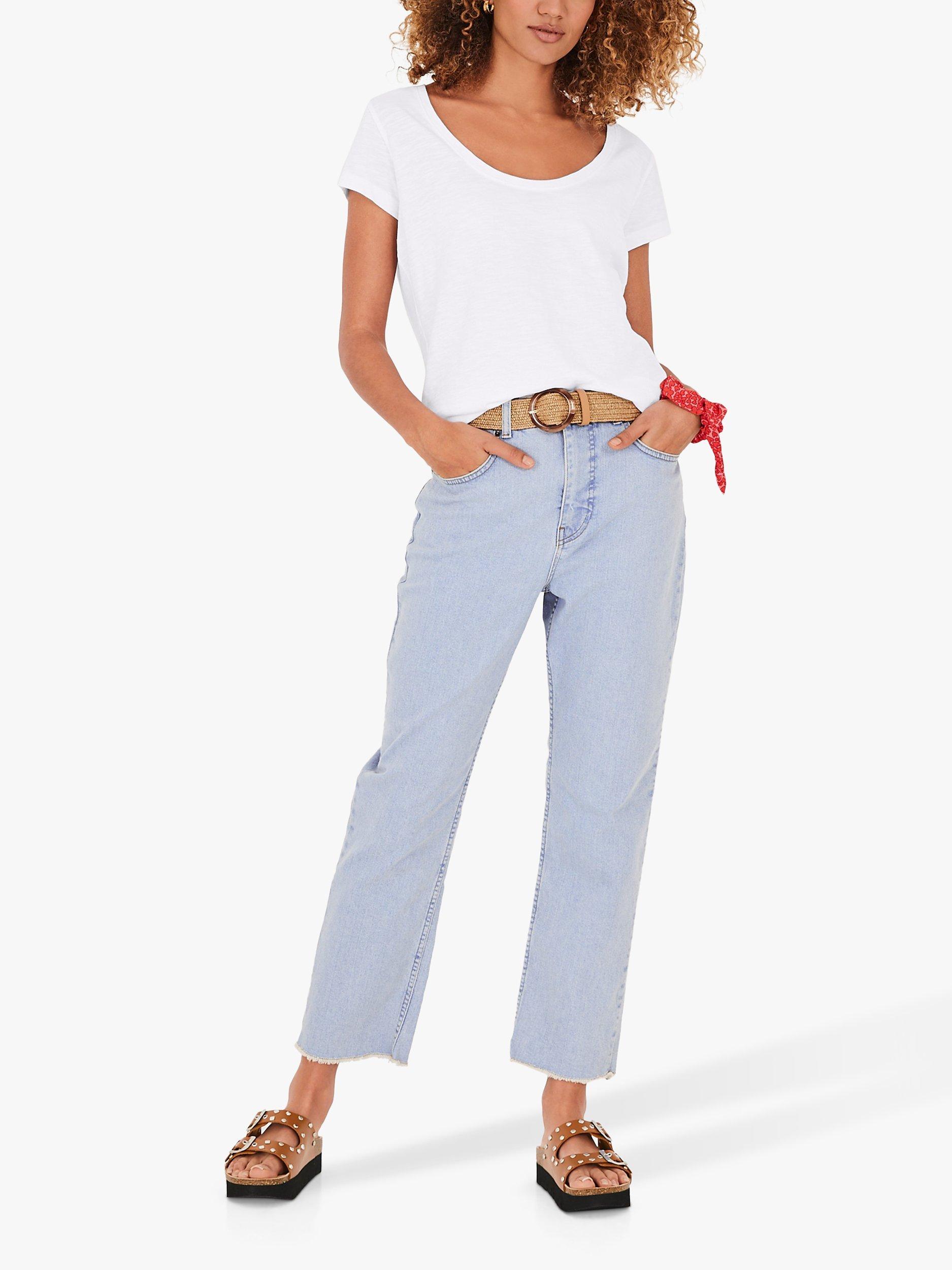 HUSH Organic Cotton Slub Scoop Neck T-Shirt