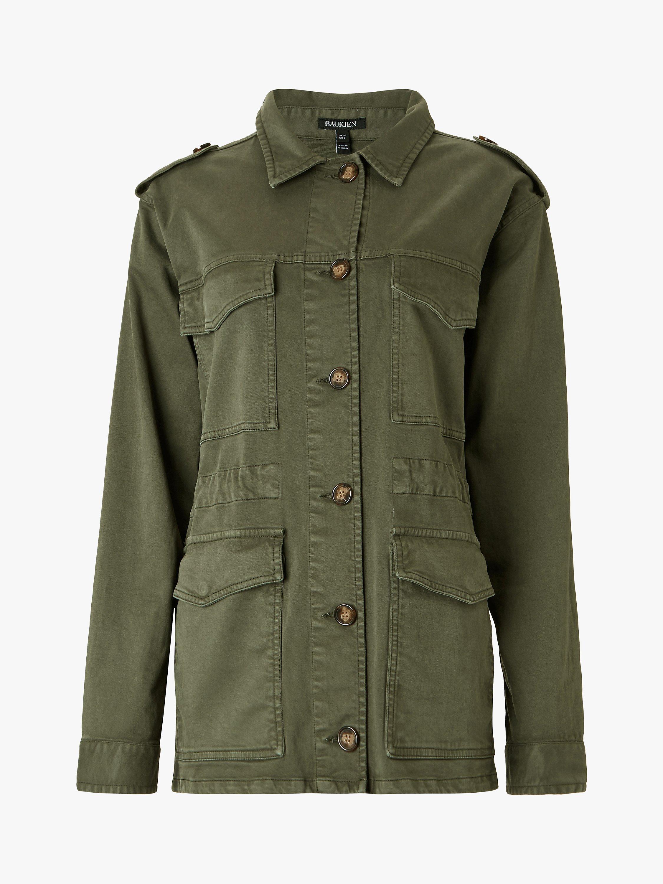 Baukjen Drake Organic Cotton Jacket, Light Khaki, 6