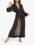 Bluebella Marcella Full-Length Chiffon Kimono, Black