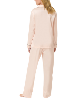 Bluebella Claudia Satin Trouser Pyjama Set, Pale Pink - view 2, Pale Pink