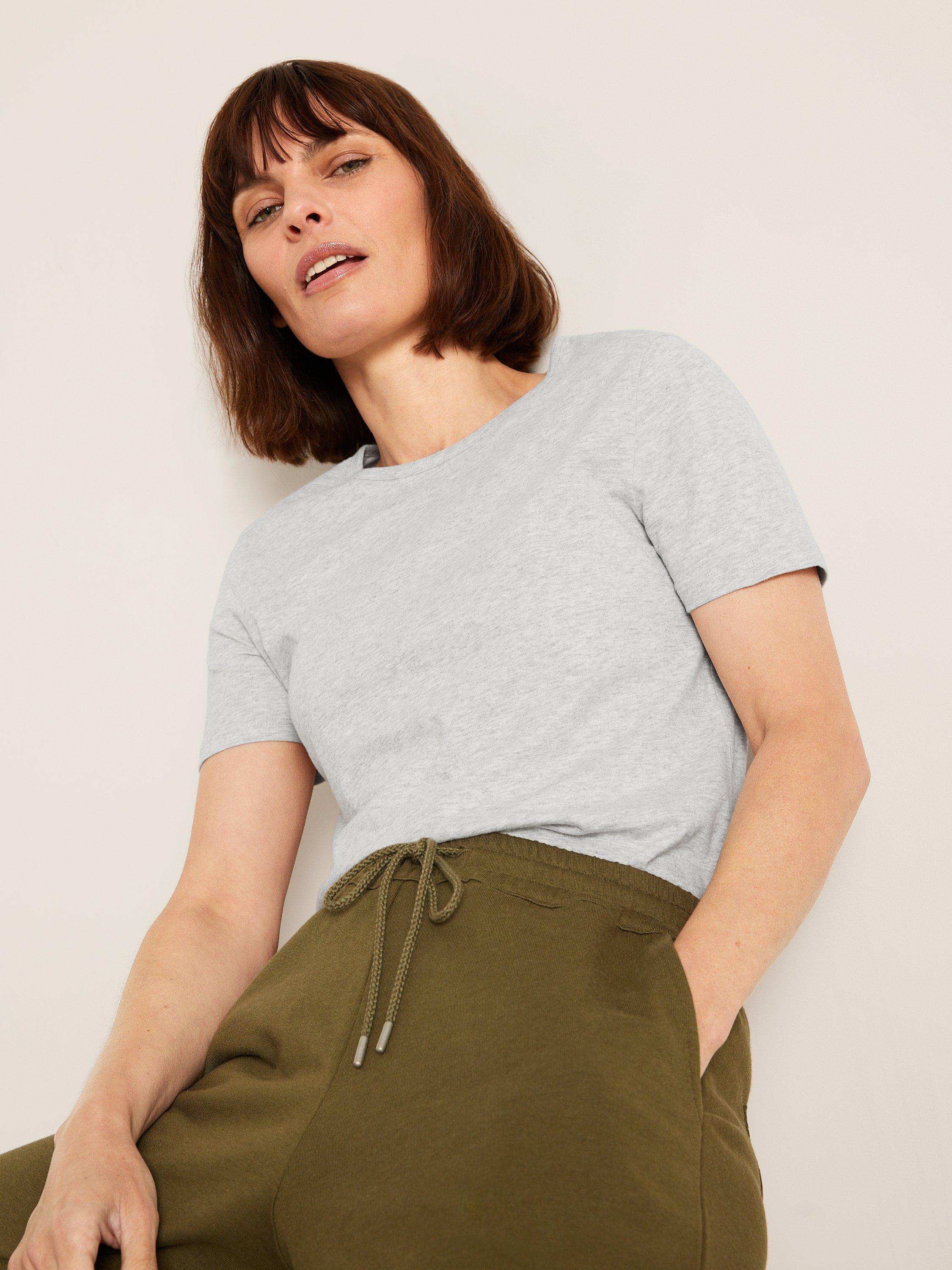 John Lewis Perfect Basic T-Shirt, Grey