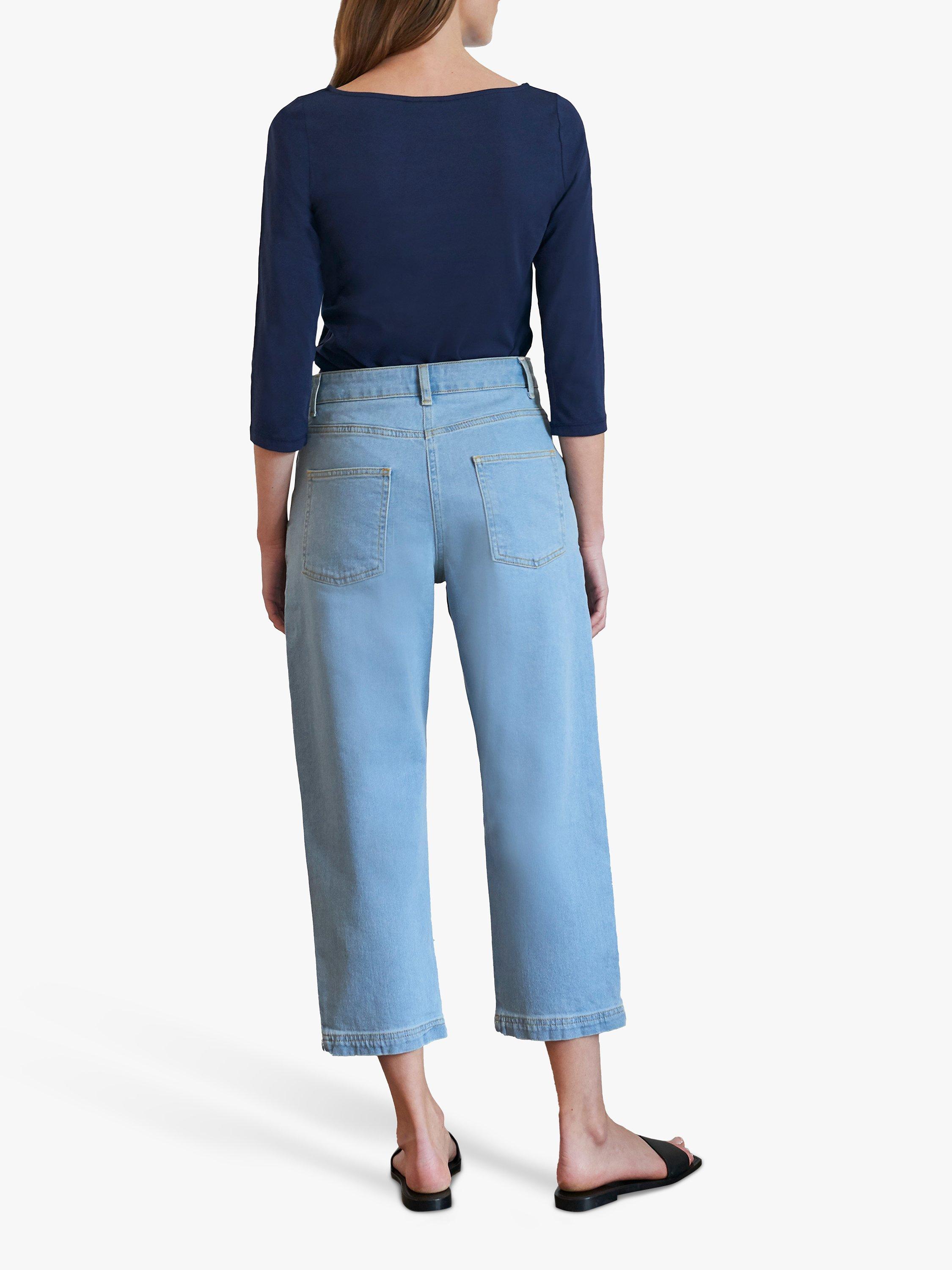 Product image 3 of 4, which shows Great Plains Organic Cotton 3/4 Sleeve Top, Classic Navy, 8
