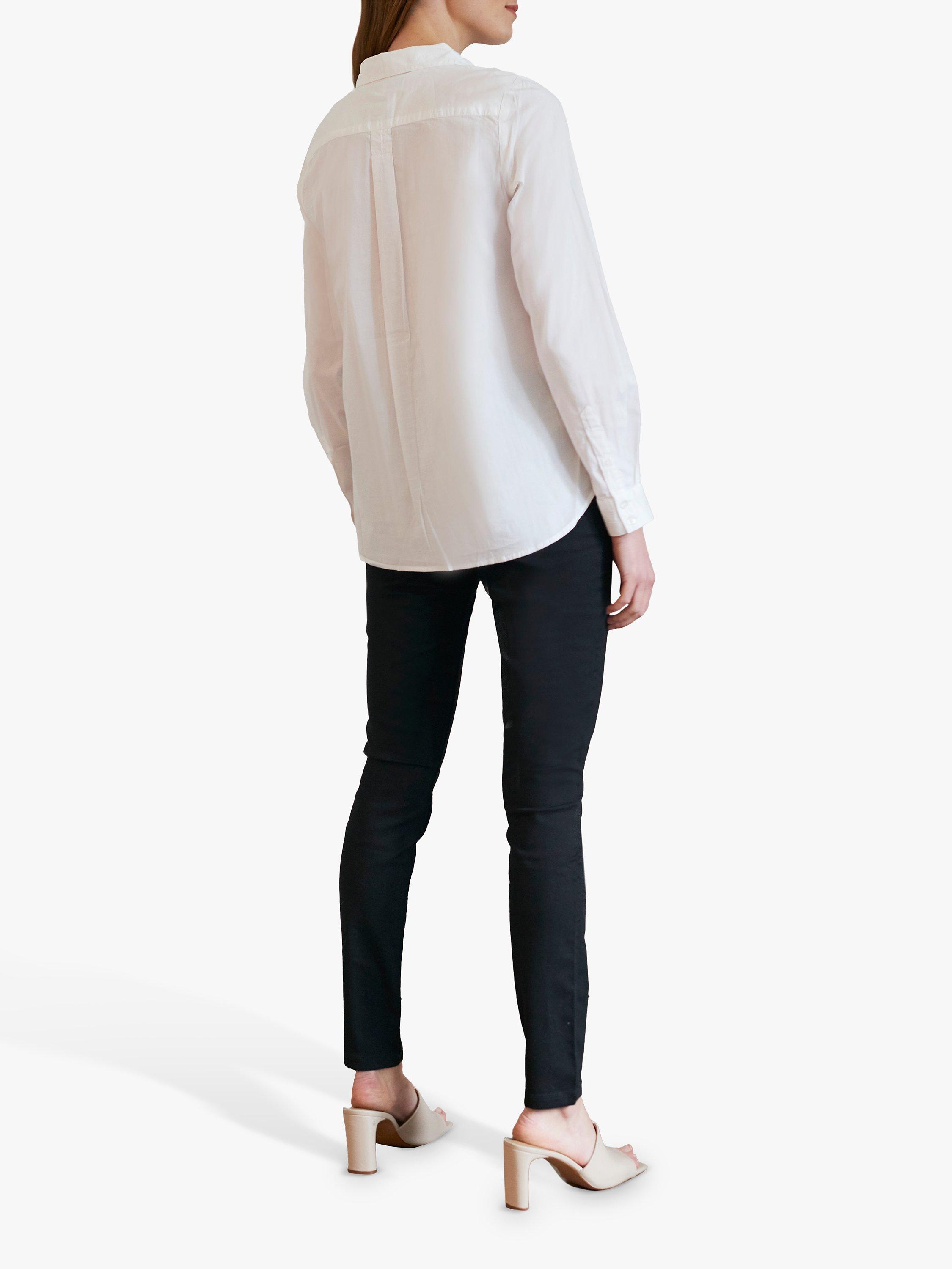 Product image 2 of 3, which shows Great Plains Oxford Cotton Shirt, White, 8